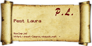 Pest Laura névjegykártya