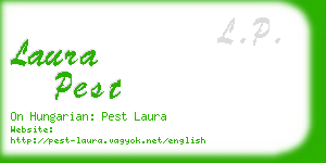 laura pest business card